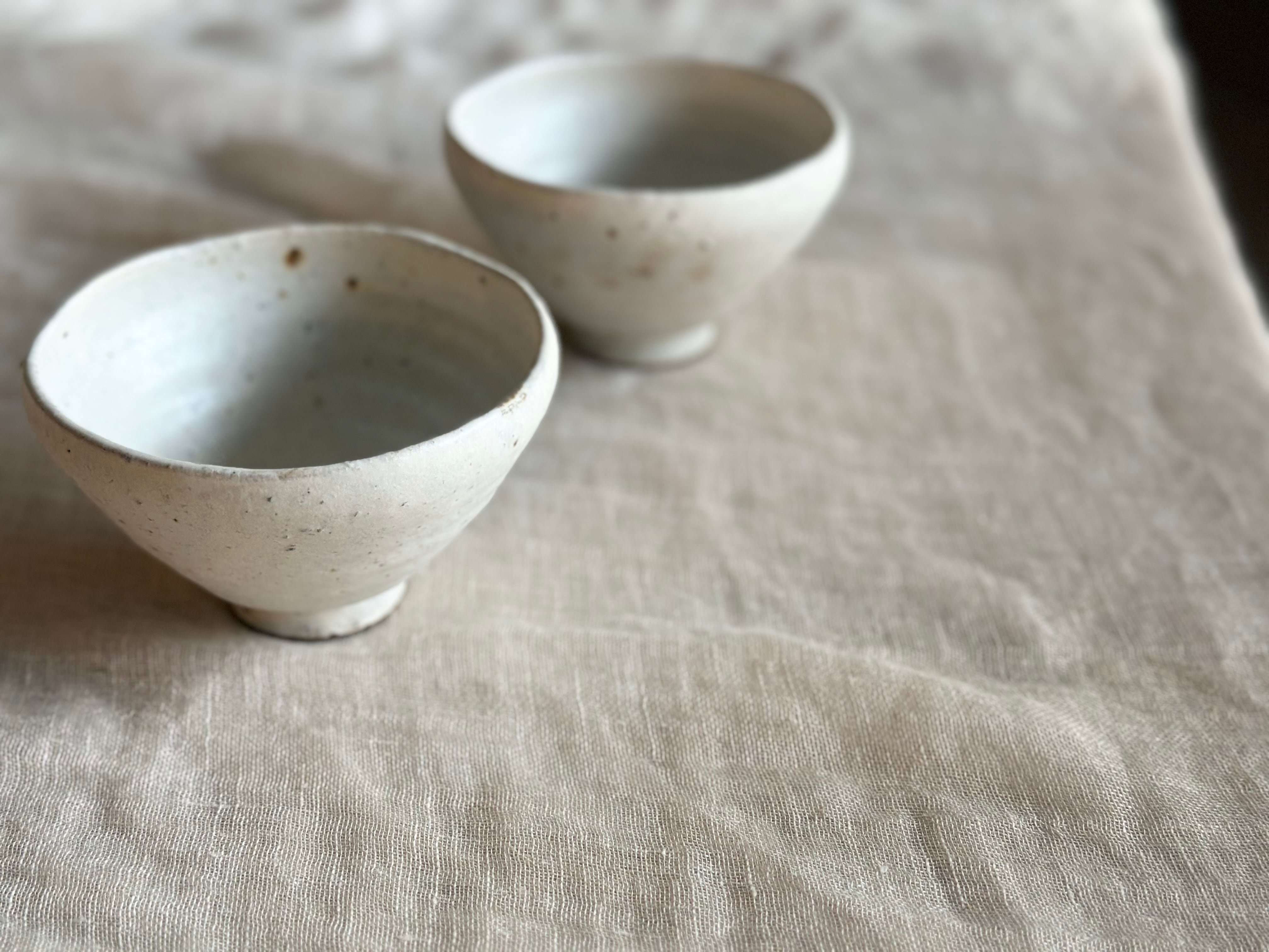 antique Shiromoegi ご飯茶碗(深いタイプ)