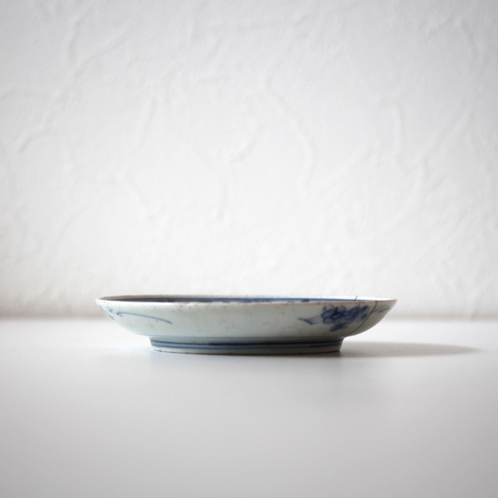 藍柿右衛門染付獅子牡丹文皿(その5)d13.6cm Imari Blue and 藍柿右衛門染付獅子牡丹文皿(その5)d13.6cm Imari Blue and