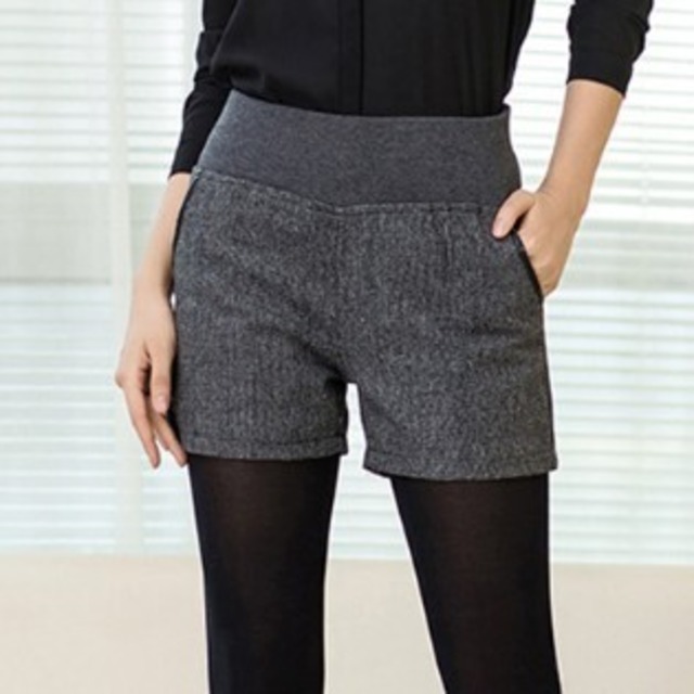 ショートパンツ ボトムス パンツ レディース ホットパンツ 秋 冬 ハイウエスト ワイドレッグ 無地 カジュアル ブラック グレー セクシー かっこいい シンプル ＯＬ 通勤 デート 通学 学生 カジュアル 10代 20代 30代 大きいサイズ xl 2xl db0346