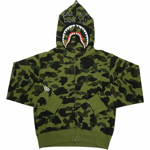 BAPE Line Camo Quilted シャーク パーカー Size【M】 A BATHING APE ア ベイシング エイプ LINE CAMO QUILTED