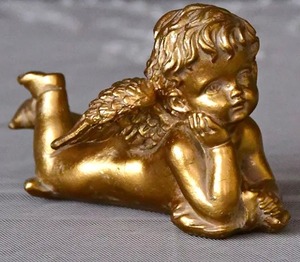 金色 エンゼル 天使 エンジェル 縁起物 置物 オブジェ
