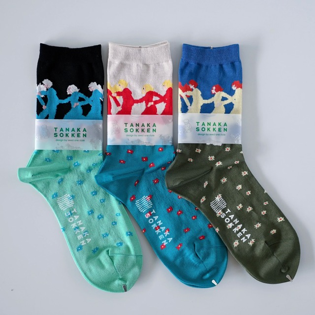 【TANAKA SOKKEN】GARA SOCKS／RANRAN・ショート丈ソックス