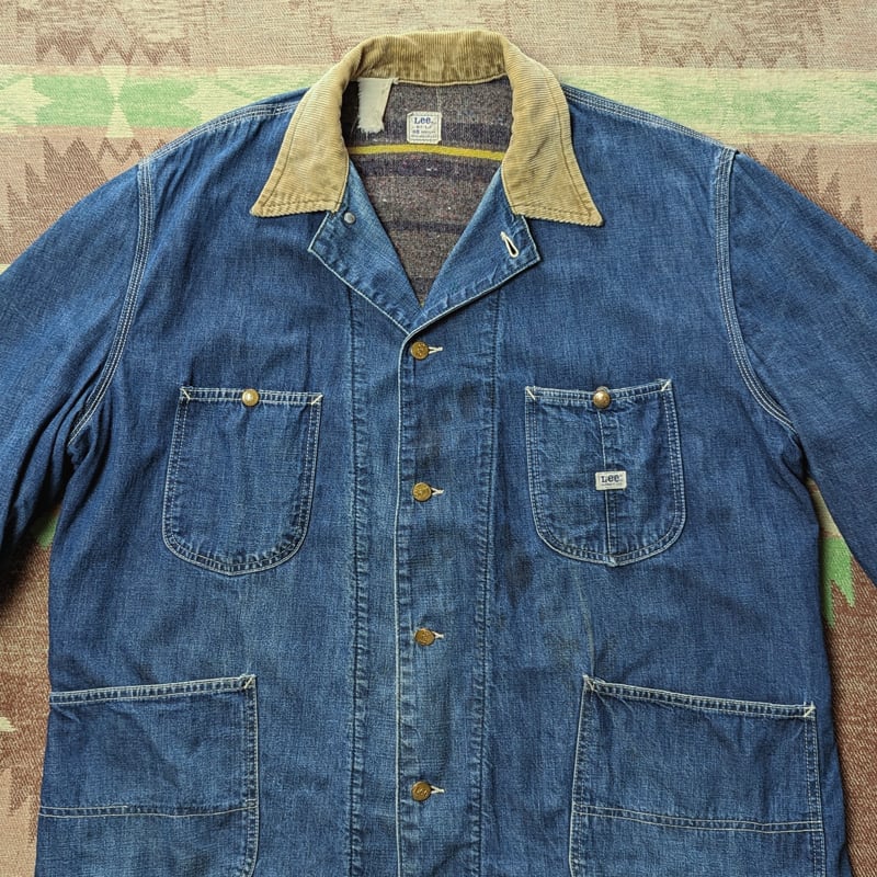 実際平置きで60's Lee 81-LJ  denim coverall　vintage