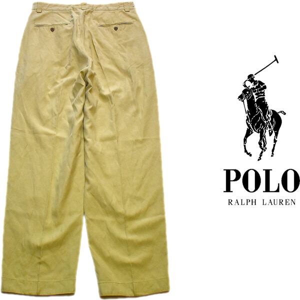 1点物◇ラルフローレンPOLOリネンパンツRLチノパン古着メンズ30