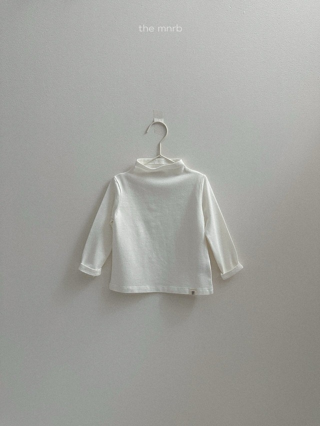 《予約》送料無料【minirobe】Blossom Half Turtleneck Tee