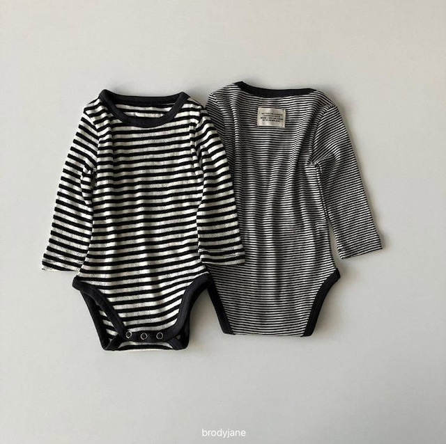 【取寄】brodyjane|stripe bodysuit|ストライプボディスーツ|one|3-10m|26 autumn