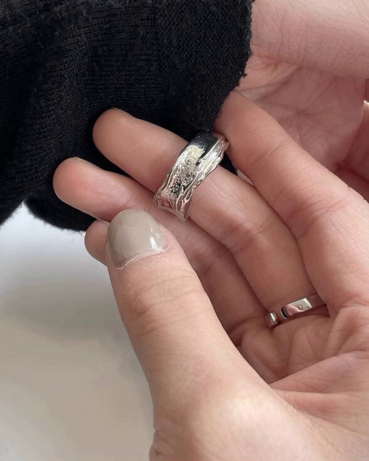 オープンシルバーリング A0323 - 6