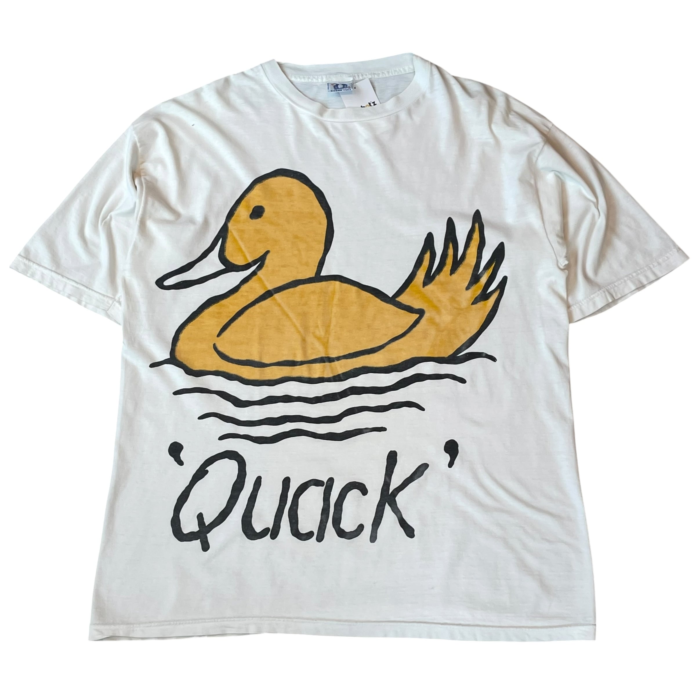 1990s Duck print "Quack" T-shirt