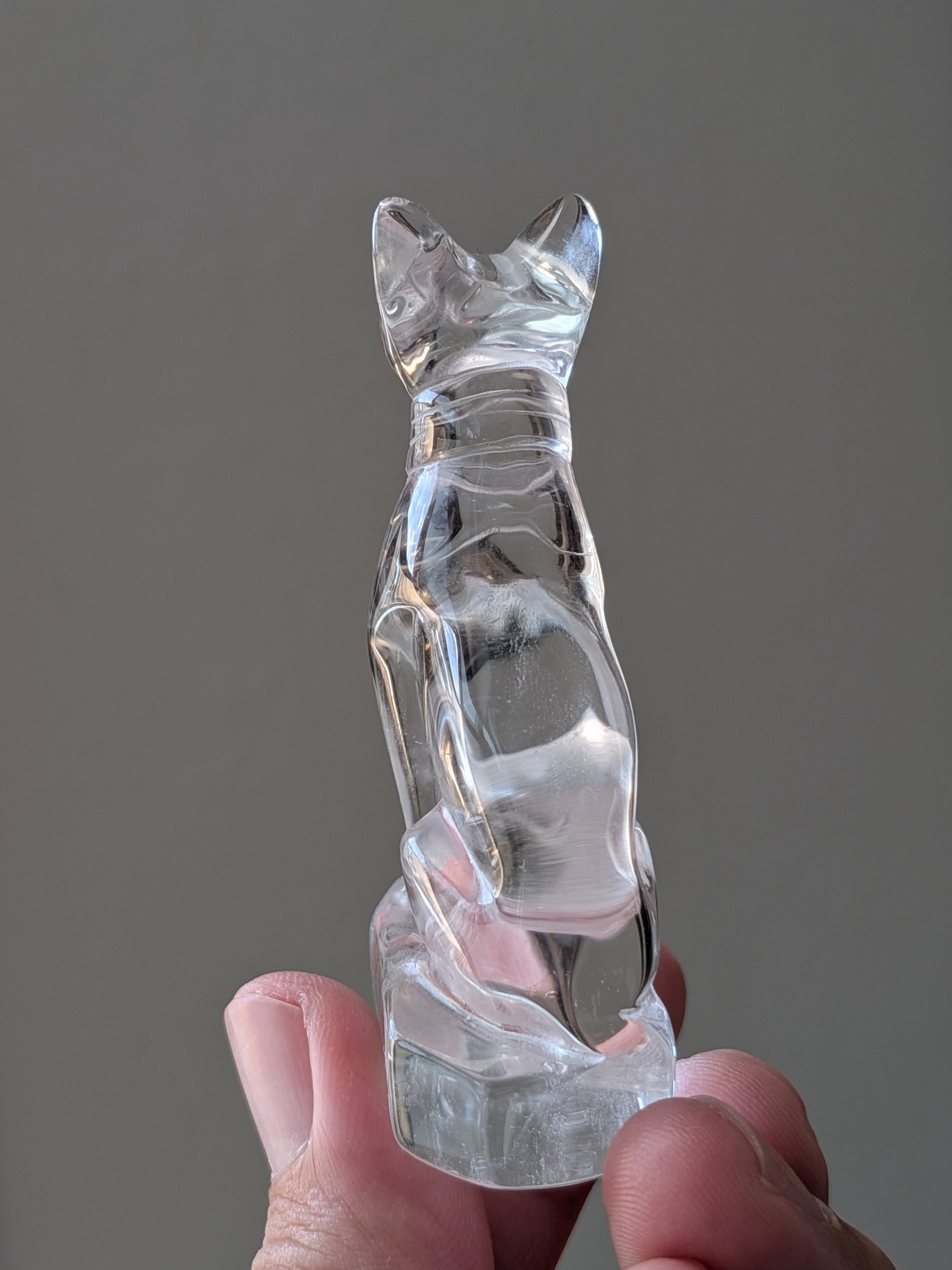 ✦予約限定商品✦ クリアクォーツ ⭓ スフィンクス猫【古代エジプト・猫神バステト】 ⭔ ブラジル産　☆PIKALife オリジナル・オーダー製作　