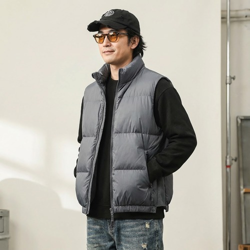 ライトウォームスタンドカラーベスト 　TB1785 画像