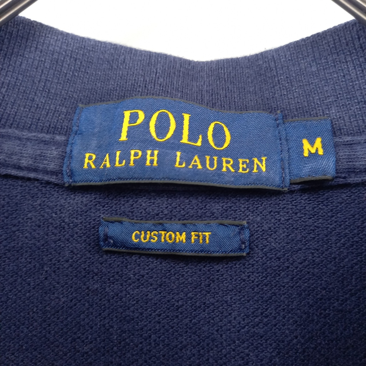 ポロラルフローレン　ポロシャツ　半袖　金ポニー　金刺繍　シェルボタン　刺繍ロゴ