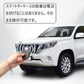 【LEXLEY】 トヨタ ランドクルーザープラド 150系(2009年9月~) 専用 本革 キーケース レザー キーカバー キーホルダー スマートキーケース LAND CRUISER PRADOロゴ付 カスタムキーケース(ブラック)