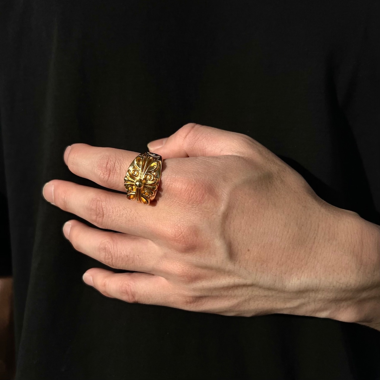 FLORAL RING GOLD
