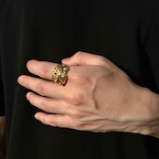 FLORAL RING GOLD