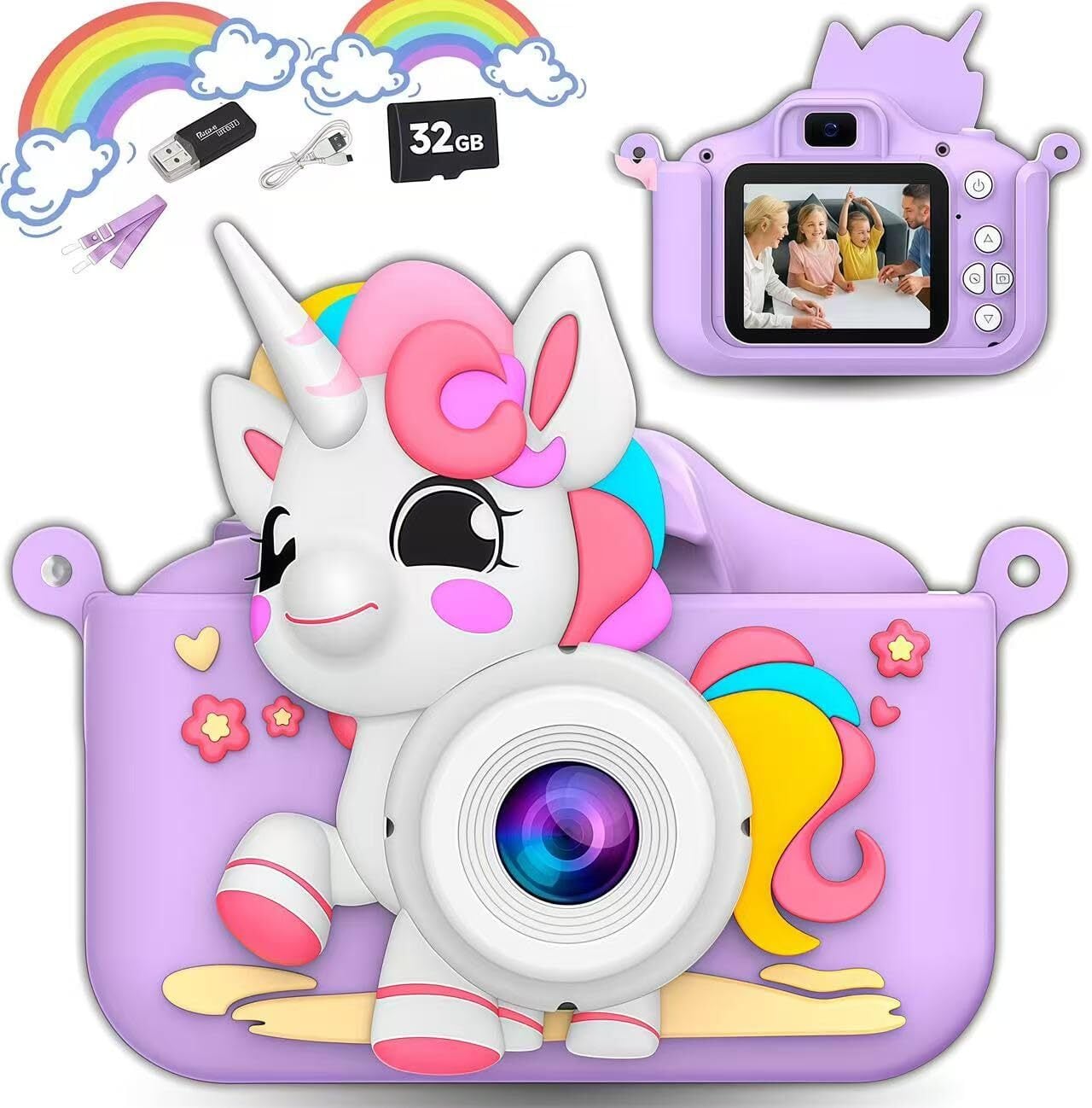 とよこ画面 日本企業】VCYCTO キッズカメラ 子供用 カメラ トイカメラ 1080P HD