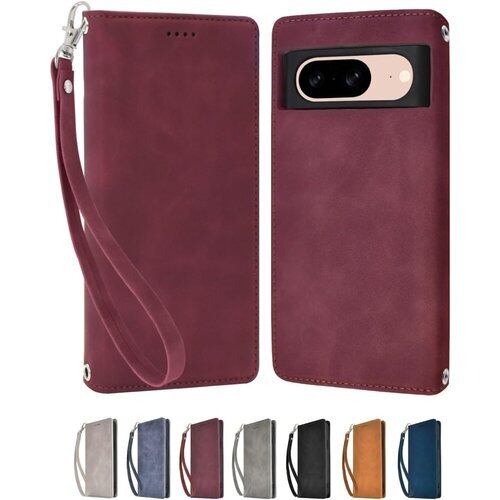 シズカウィル Google Pixel8 ケース カバー 手帳型 アイファンデ2 クリムゾン 1個入り 2161