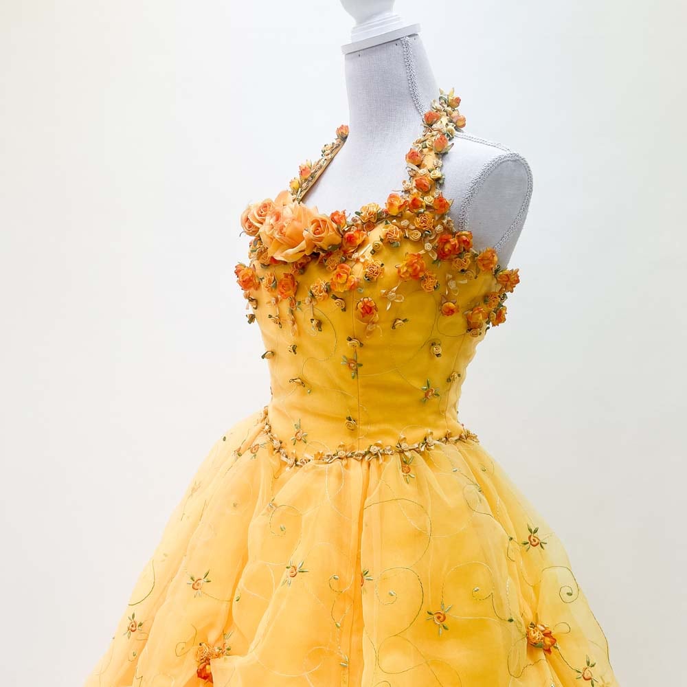 中古 カラードレス イエロー アルファブランカ 黄色 11号T 結婚式