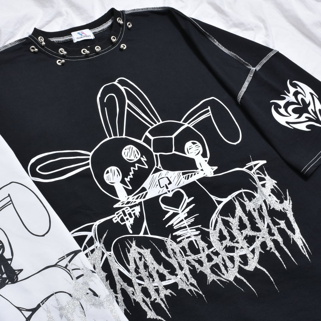 WウサピアスステッチTシャツ | VOLCAN&APHRODITE