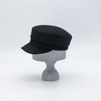 AW21-BE-1 Rabbit Felt Marin Cap - BLK