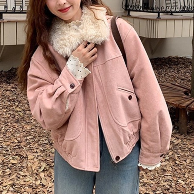 スエードボアライニングブルゾン(2color)　R01487