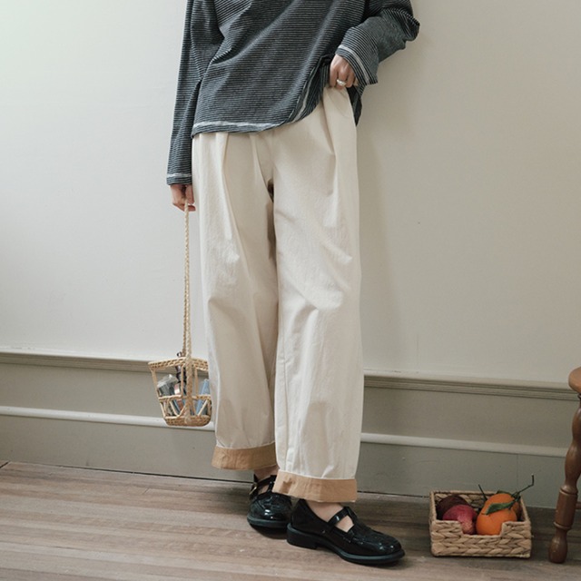 クロップバルーンパンツ　M0141