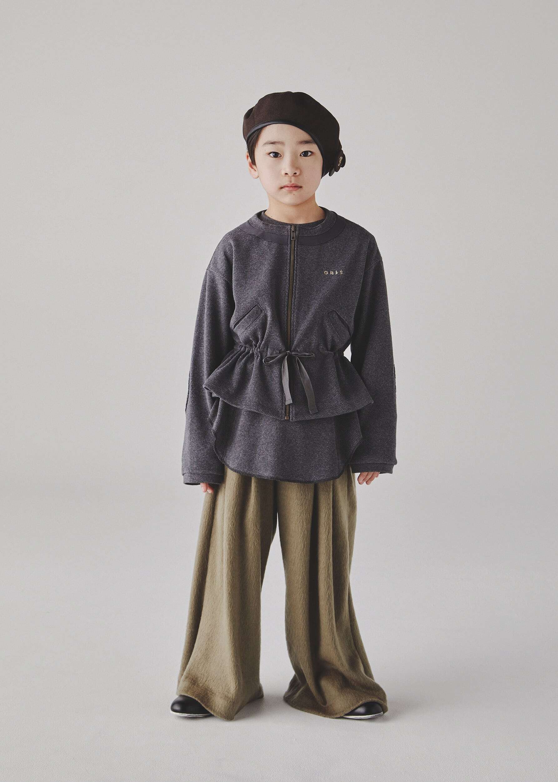 〈 GRIS 25AW 〉 ”Thermal cardigan" "カーディガン" / size L-XL / CHARCOAL