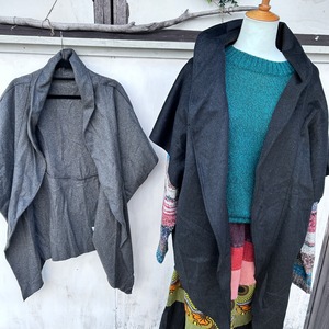 ビッグポンチョカーディガン