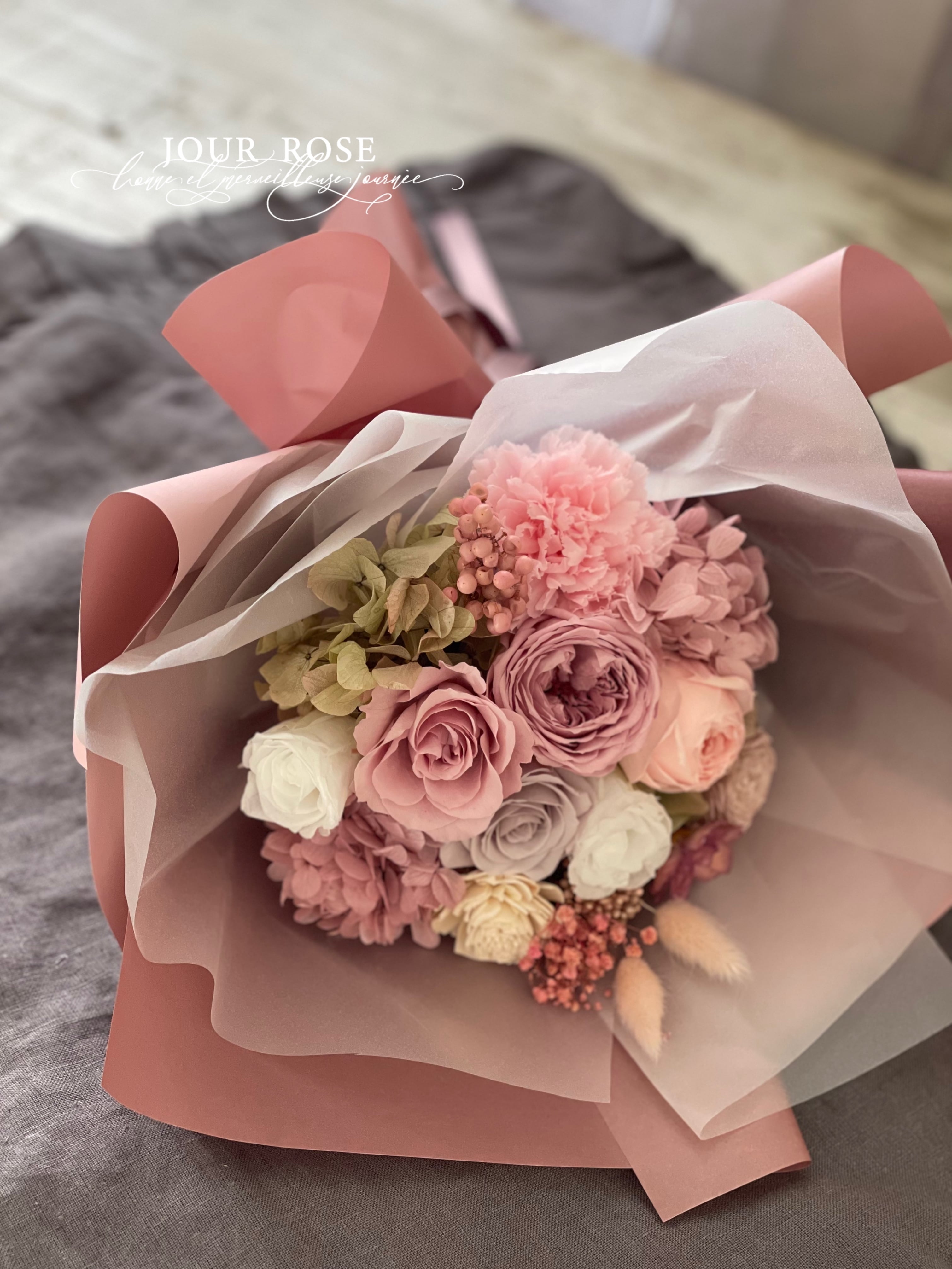 花束 プリザーブドフラワー花束 ブーケ 枯れない花束 サプライズ