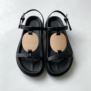 【_Fot】plywood volume sandals/1402s