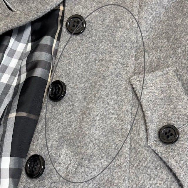 古着 バーバリーブルーレーベル BURBERRY BLUELABEL ウールコート