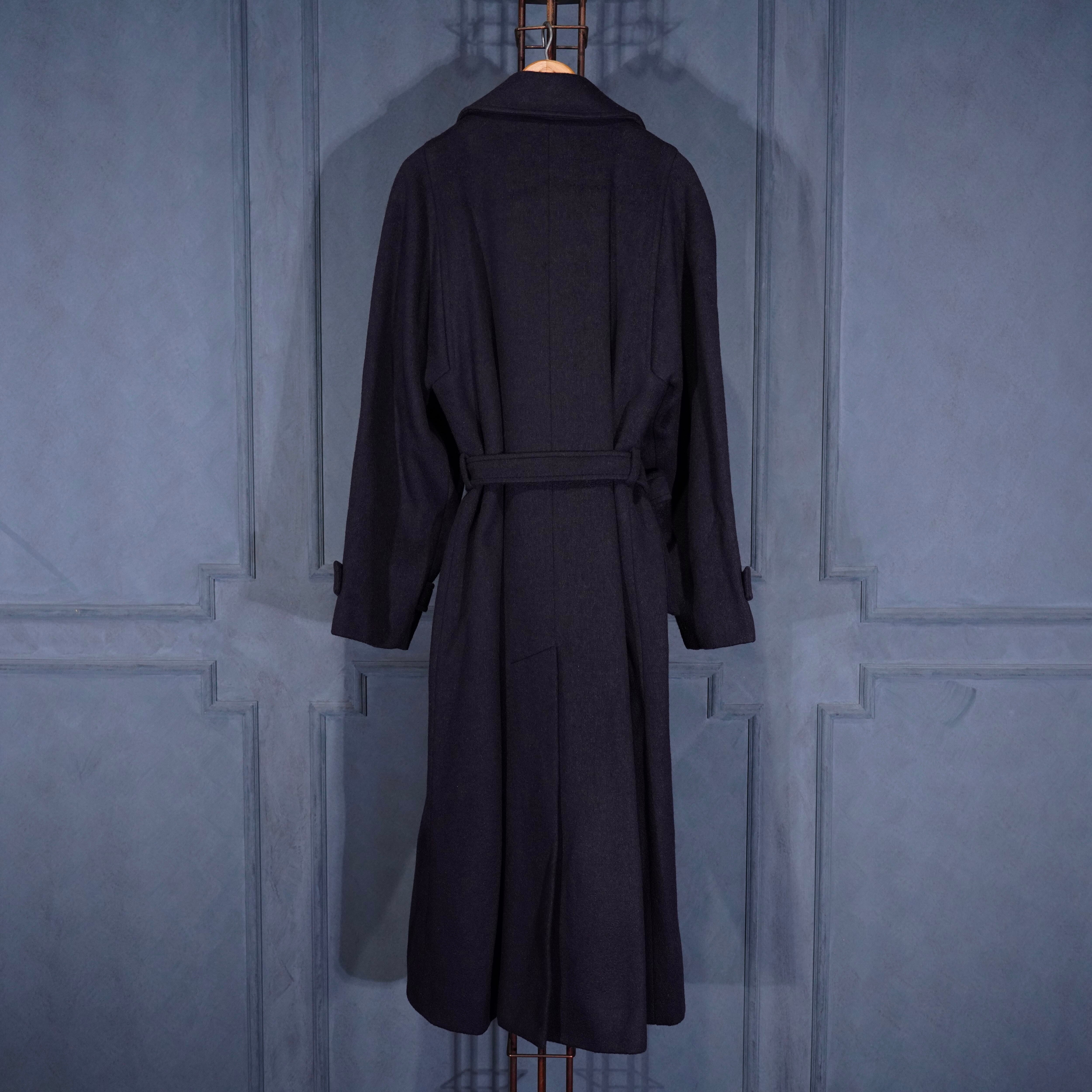 CELINE GOLD LOGO BUTTON DESIGN BELTED COAT/オールドセリーヌ金ロゴ