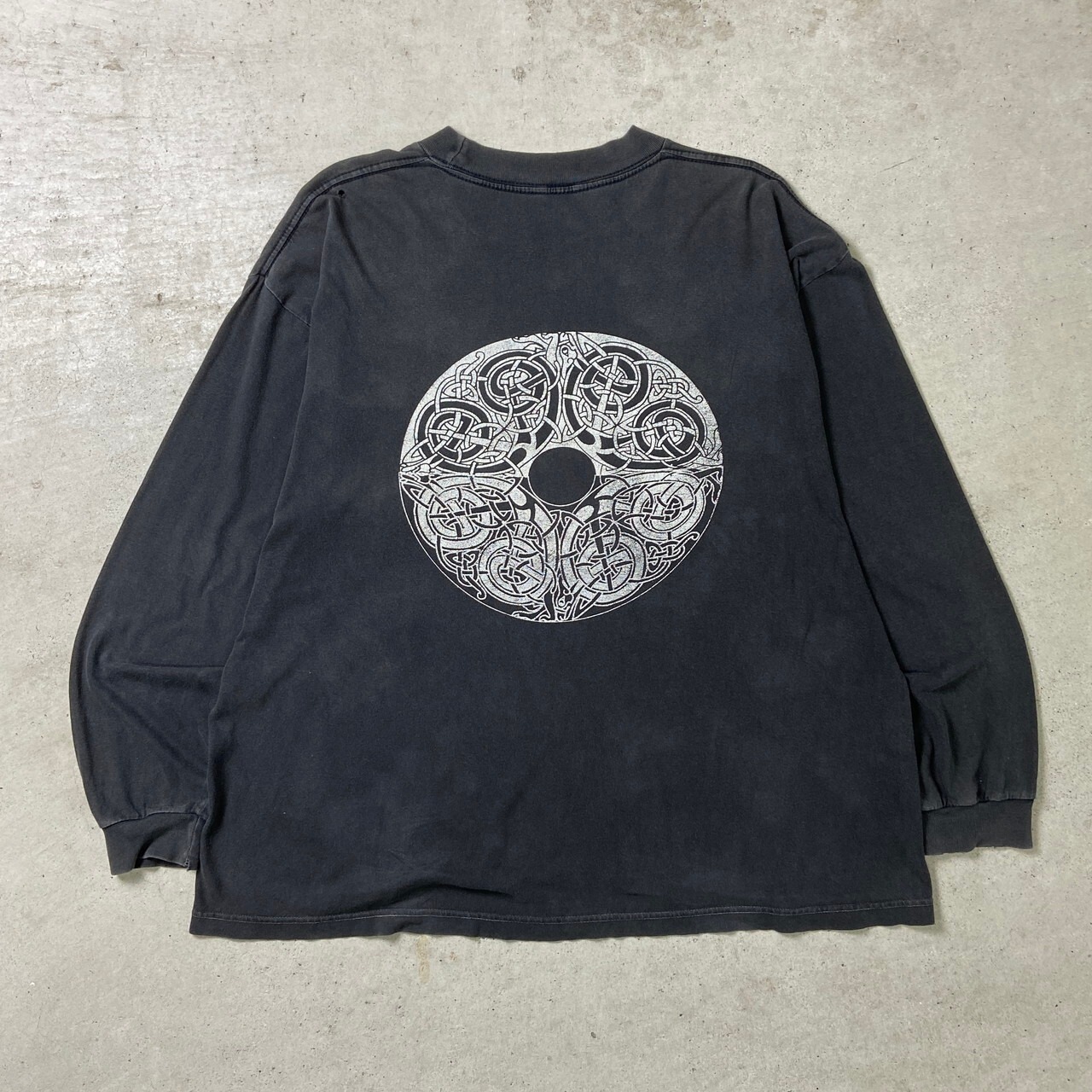 90年代~00年代 UNKNOWN ケルト柄 マンダラ 曼荼羅柄 ロングTシャツ 