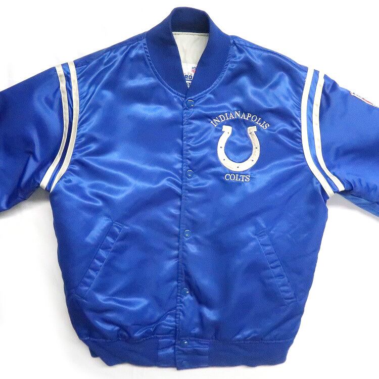古着 スターター NFL インディアポリスナ・コルツ ナイロンスタジャン