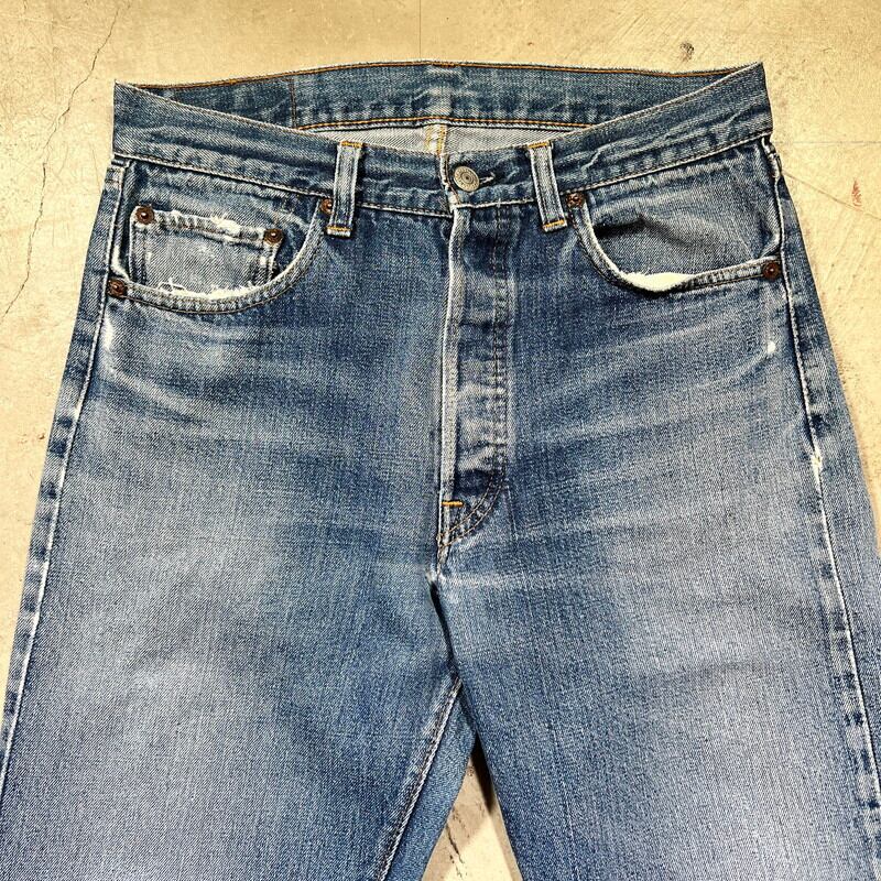 70's Levi's リーバイス 501 66前期 デニム スモールe 刻印6 バック
