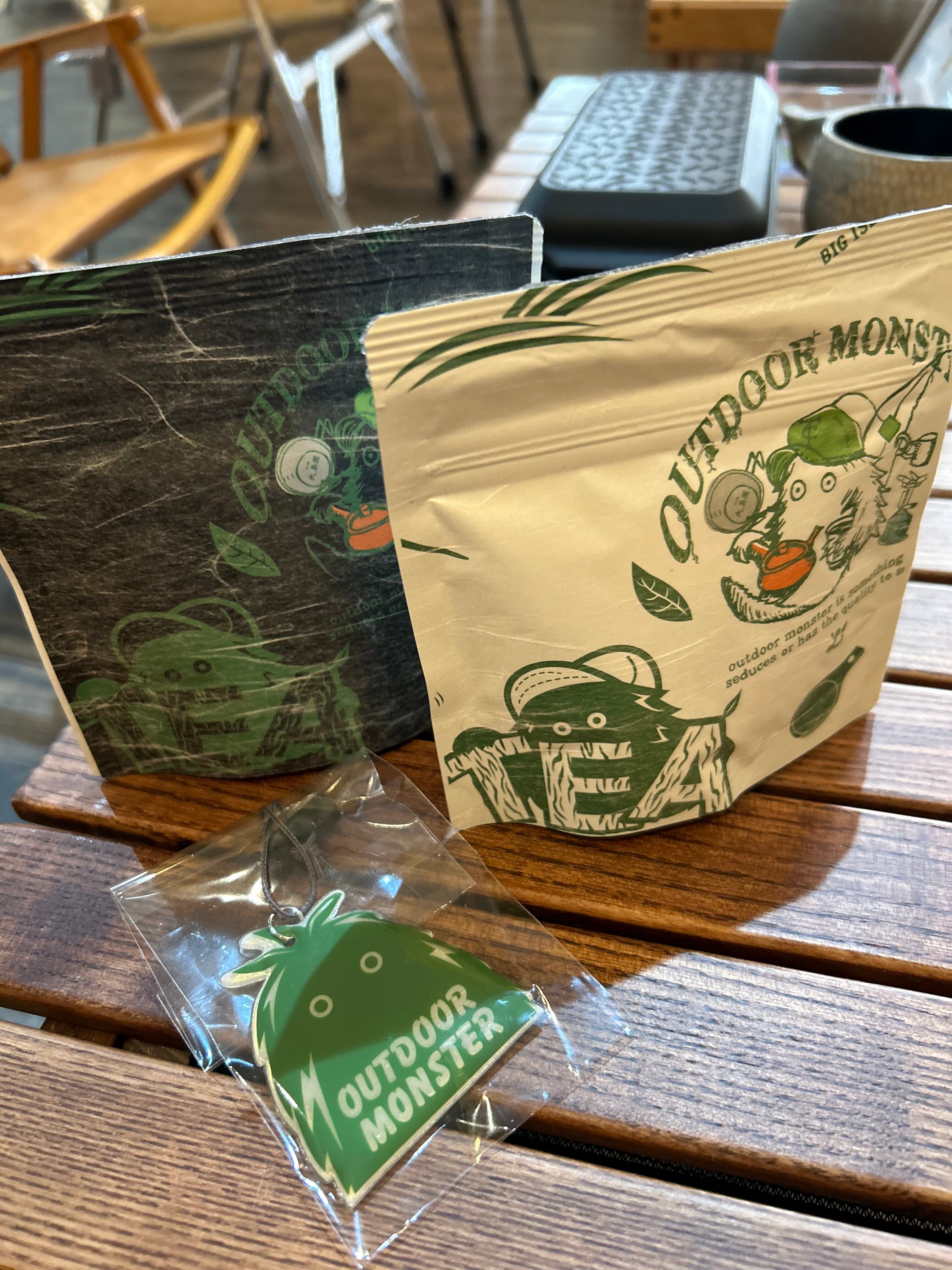 アウトドアモンスター×大島園 フリーボードセット ミルク抹茶くん TEA