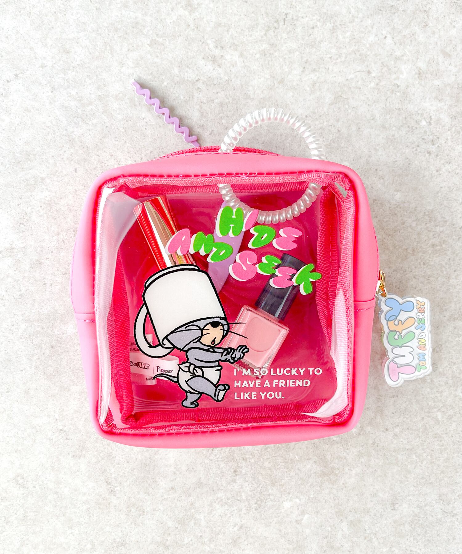 F258098_TOM and JERRY×Flapper タフィーPVCポーチ | Flapper