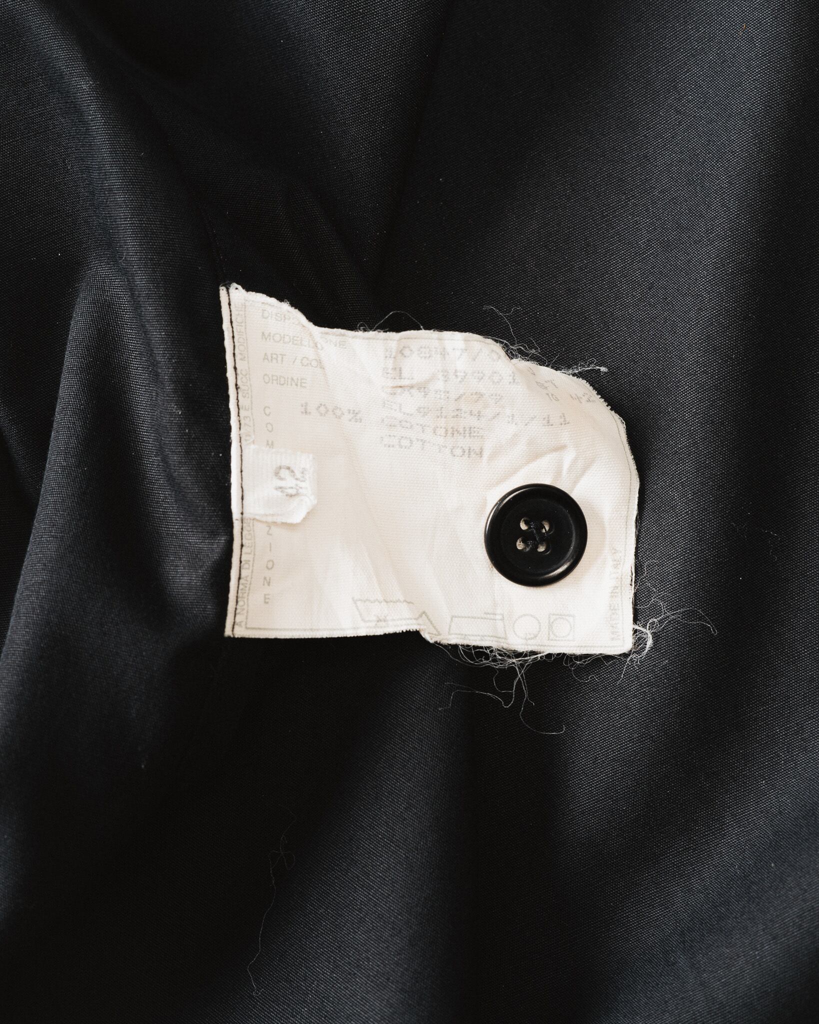 Late 90's] “HELMUT LANG” Cotton Hooded Zip Jacket (Made in Italy