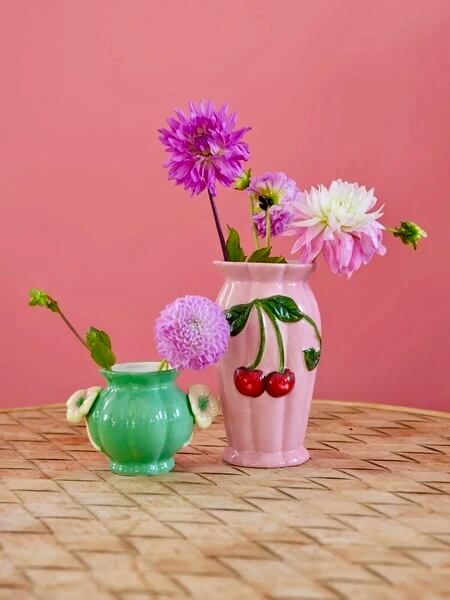 クローバー花瓶 セラミックベース クローバー【rice】花瓶 | Forest cat