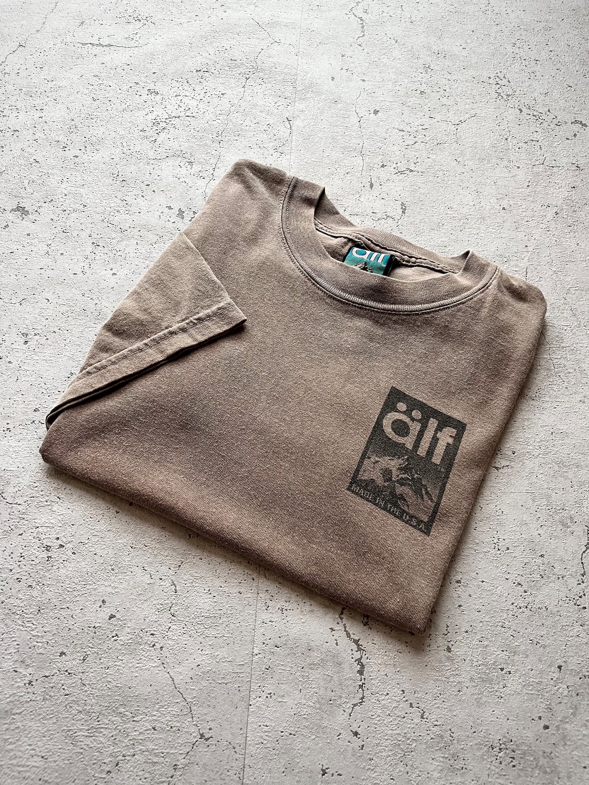 80s-90s USA製 ALF - W-PRINT TEE OLD OUTDOOR VINTAGE アメリカ製 