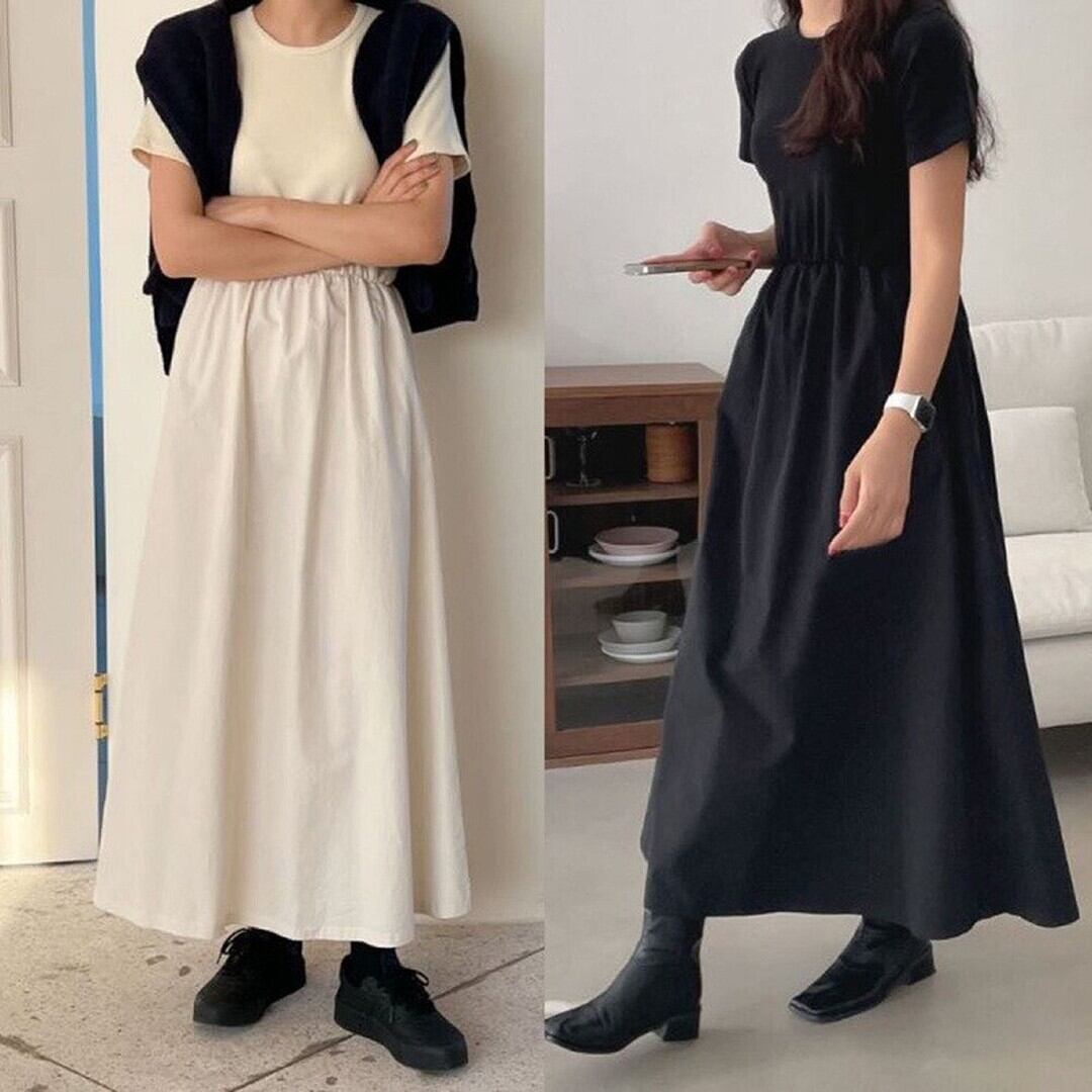 パフスリーブ デザイン性抜群 ワンピース