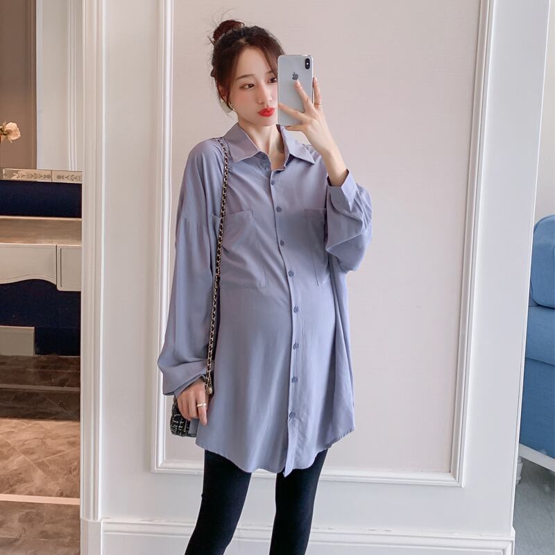 【新作】【送料無料】 B001＃2021 NEW SpringMaterntiyブラウスLargeSize Loose Shirt Clothes Pregnant Women Autumn Pregnancy Tops 大きめサイズ スプリング 春物 オータム 秋物 AL expec446861167008