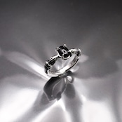 TWIN CLAW RING with ONIX / ツインクロウリング・オニキス