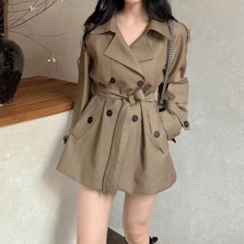 2色／ミニ丈トレンチコート ・73185