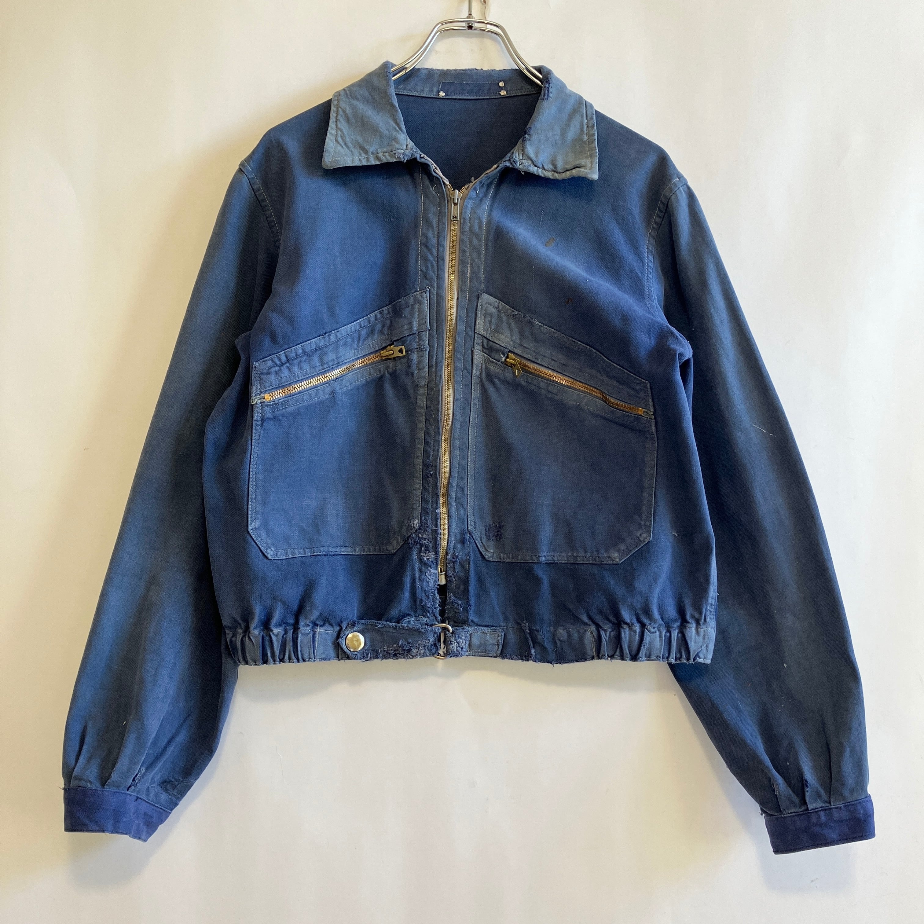 1970s French Denim サイクリストジャケット-