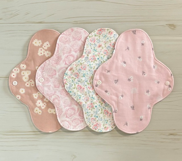 22cm ワッフル オーガニック 布ナプキン 防水仕様 4枚セット 普通の日用 227