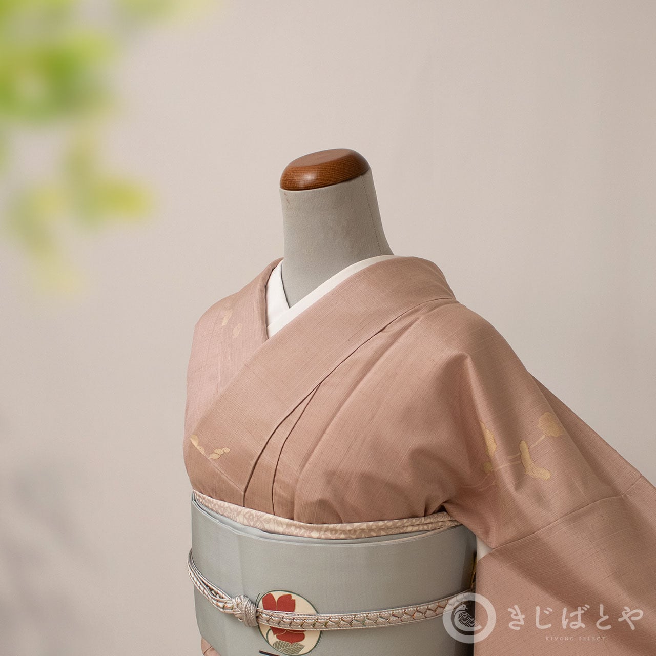 正絹紬 浪花鼠の飛び柄小紋 袷 | きじばとや