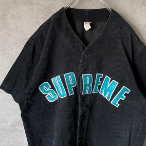 Supreme corduroy baseball shirt size M 配送B