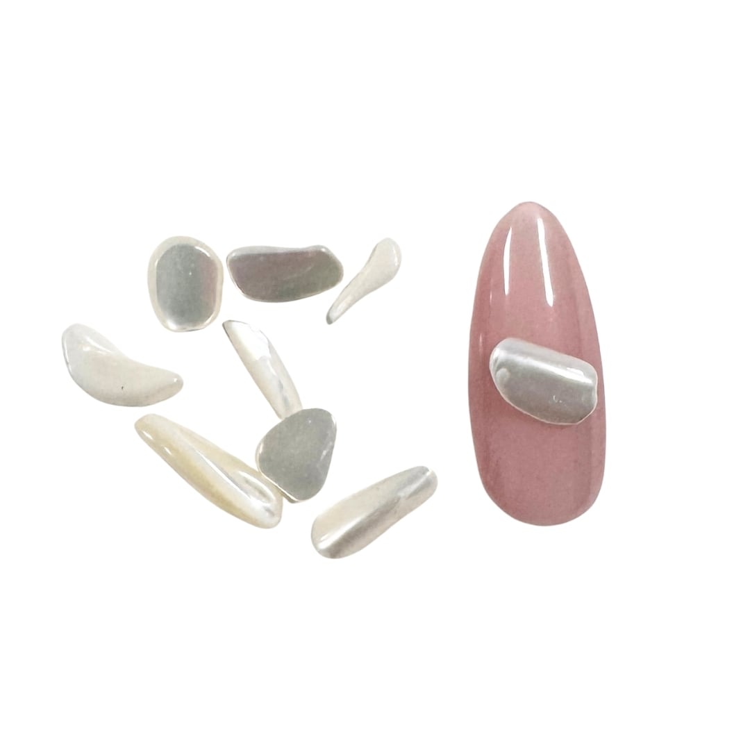 ネイルパーツ シェル風ネイルパーツ ホワイト