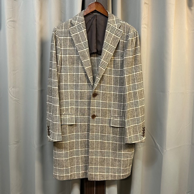 RING JACKET WOOL CHECK COAT《50》
