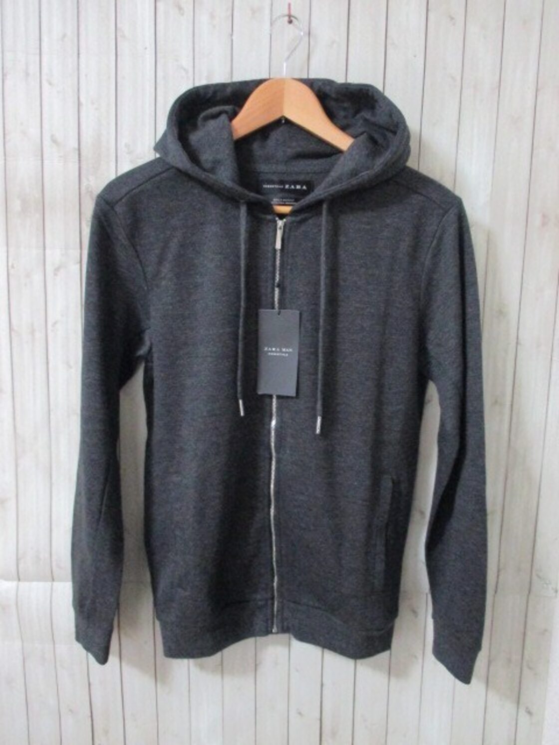 ZARA/ザラ ジップアップ パーカー/メンズ/S/グレー☆新品 | Pay ID